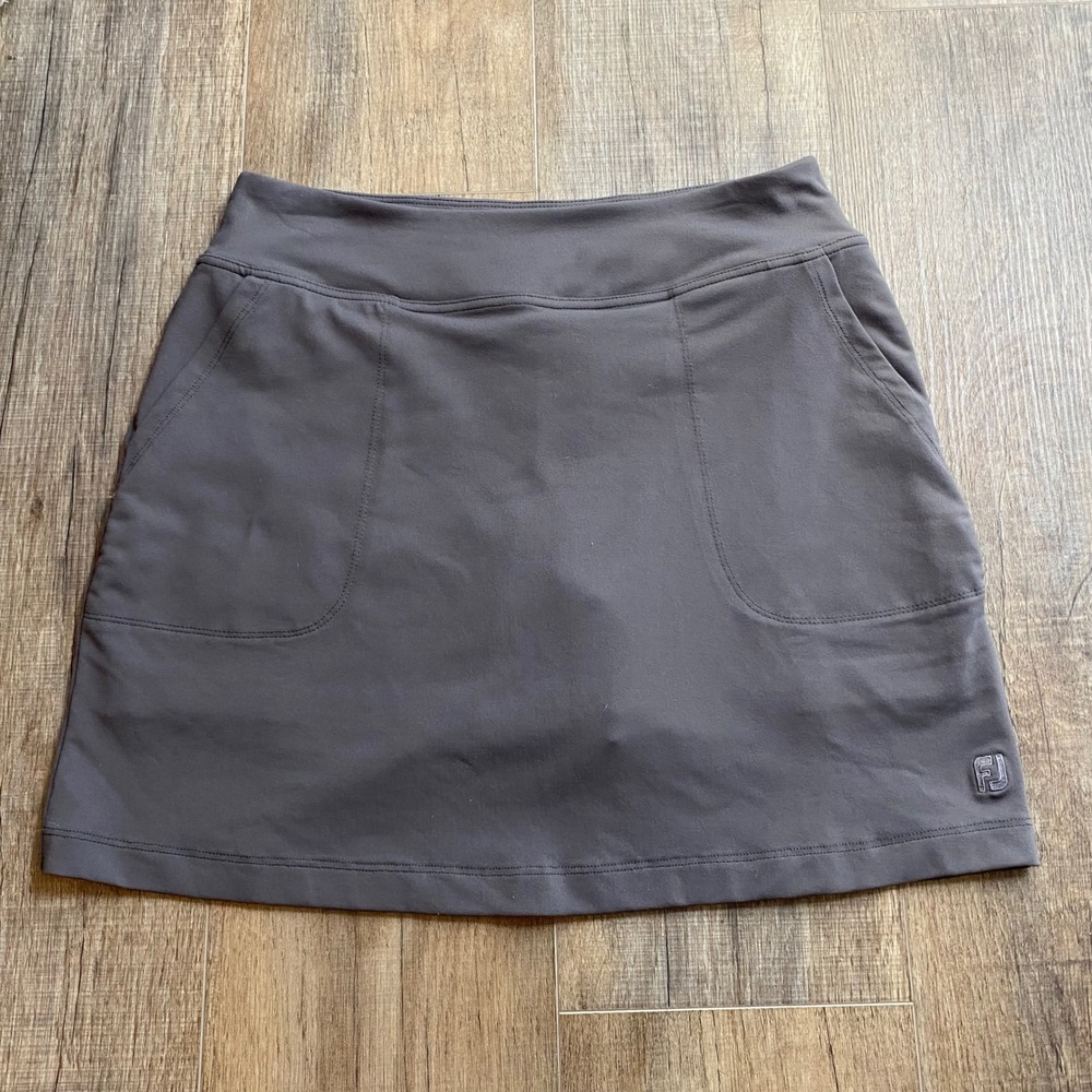 FootJoy Women Gray Golf Skort Athletic Skirt with Built-in Shorts Size Small (S)
